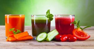 Coloured juices for invigorating and remineralising 1